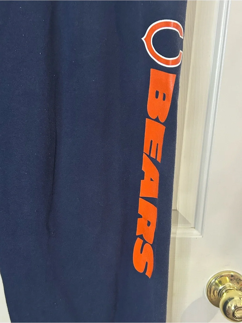 Majestic Chicago Bears Sweatpants Men’s Large Fleece Drawstring Joggers